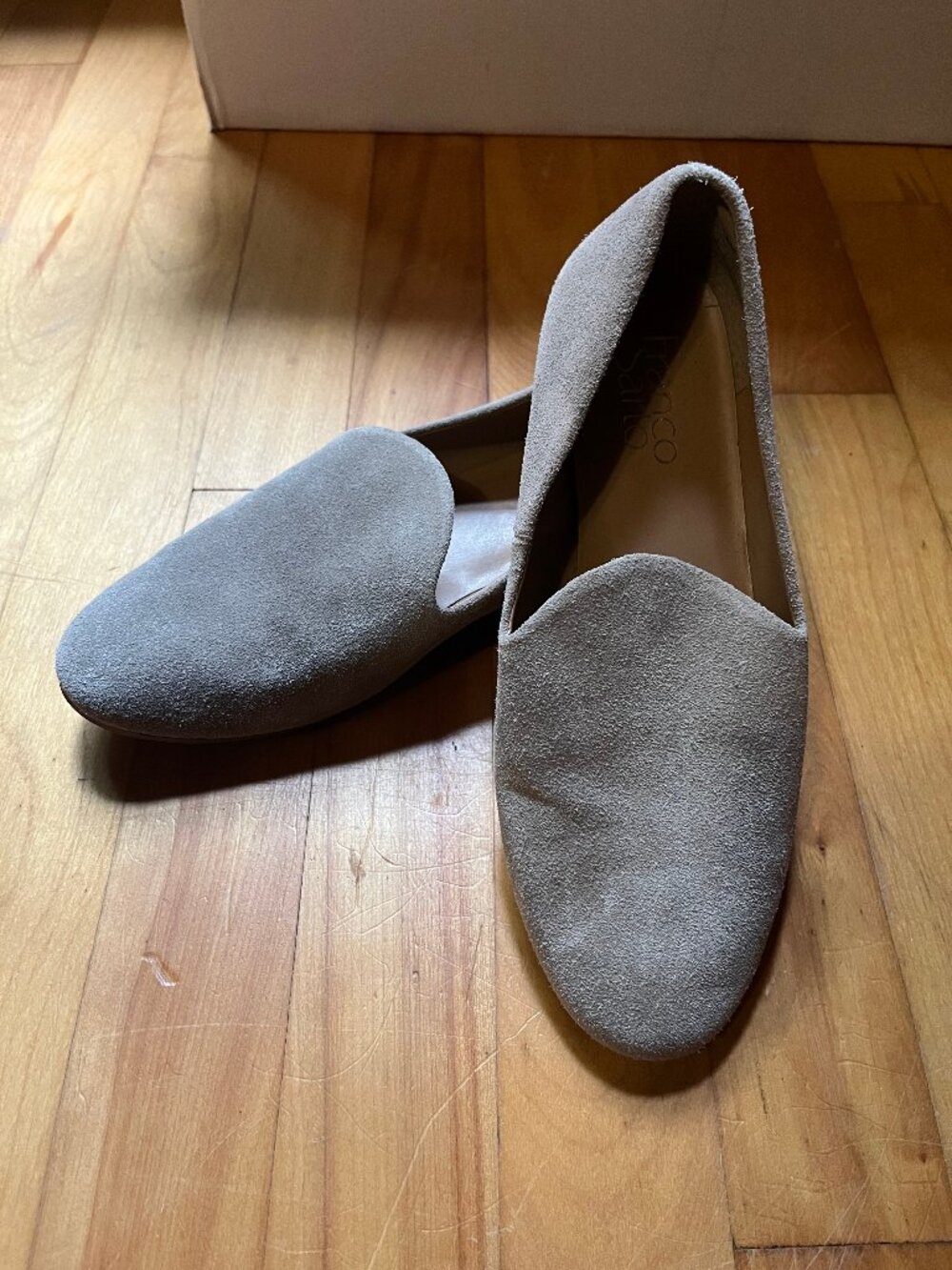 Franco Sarto Suede Tan Loafers | Flat | Womens size 5.5/6